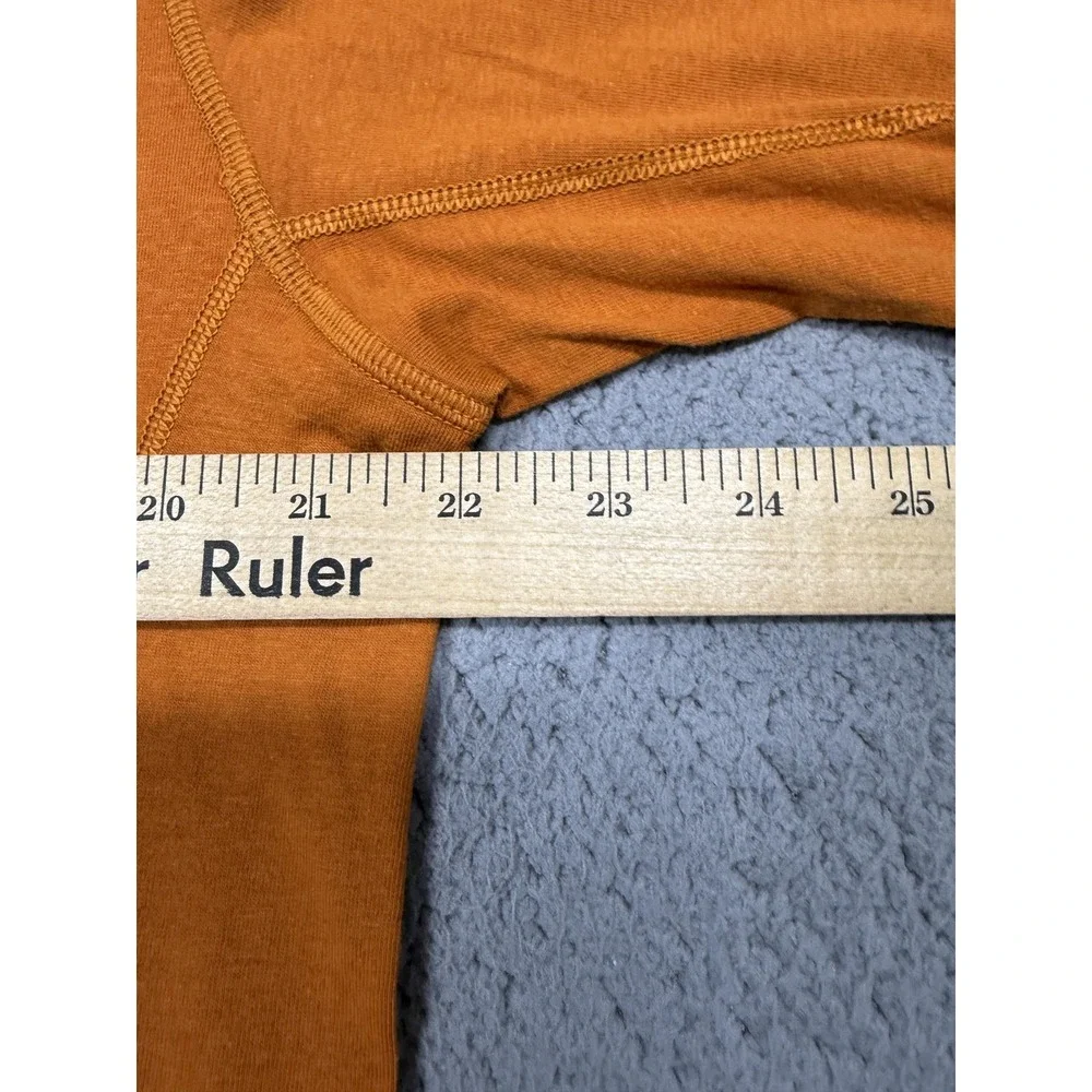 Brooks Distance 2.0‎ Shirt Mens Large Orange Long Sleeve Turkey Gobble Run Top